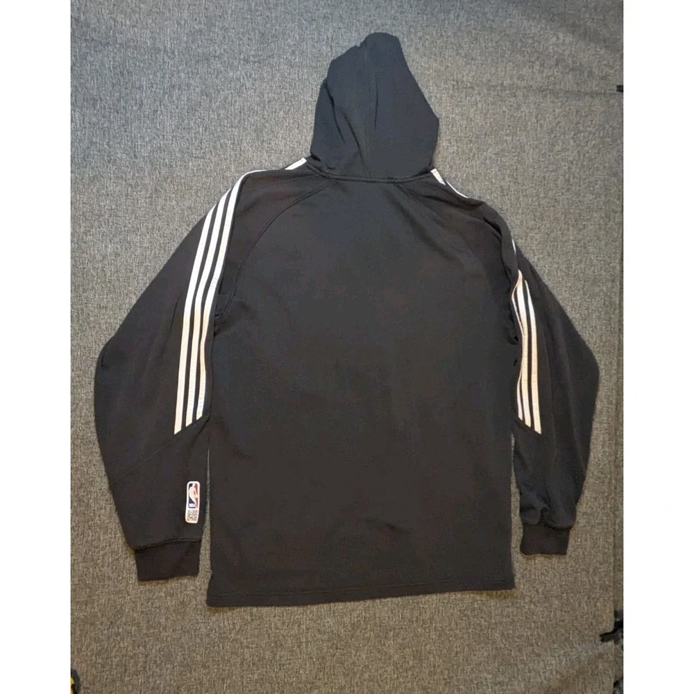 Chicago Bulls NBA Pullover Hoodie Adidas‎ Men's Black Red XLT Sports Sweatshirt